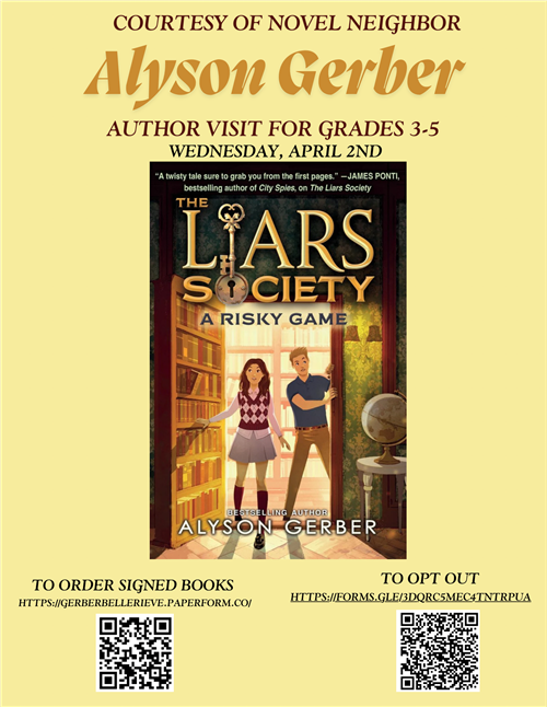 Alyson Gerber author visit